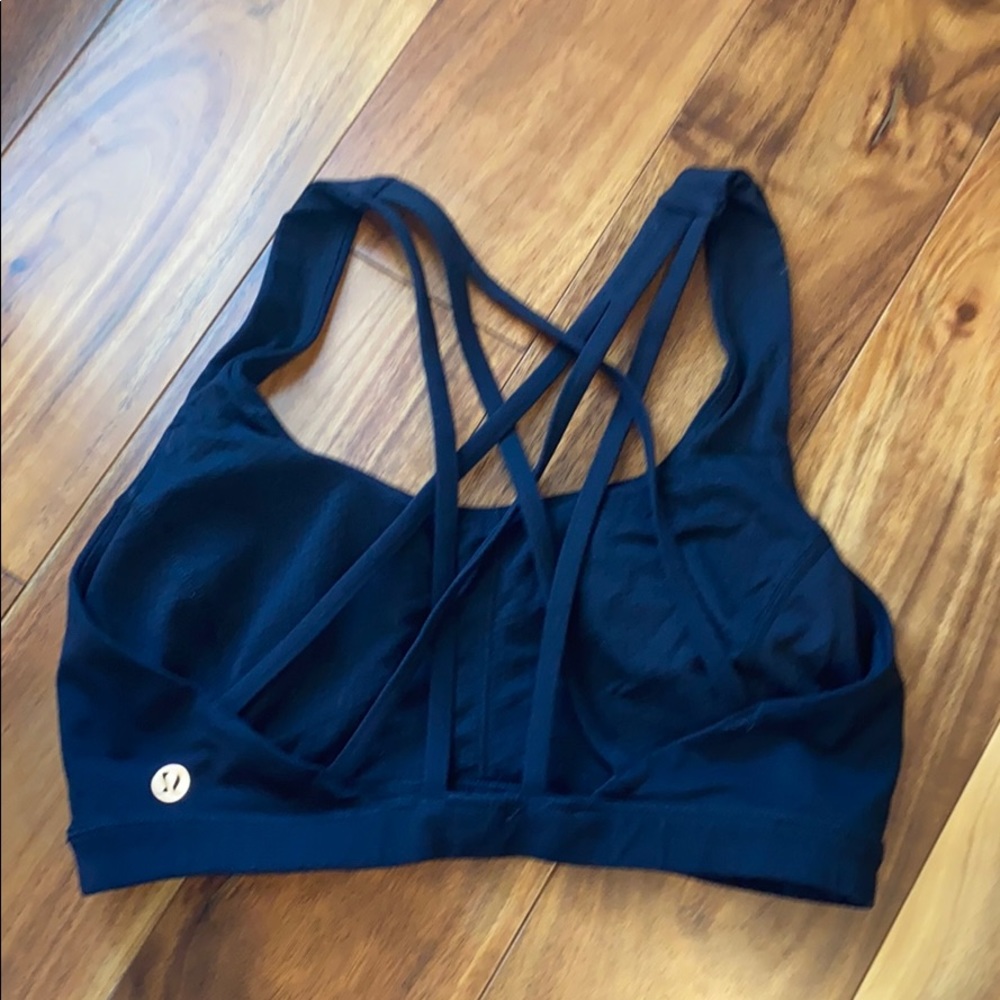 Lululemon Black Strappy Bra
